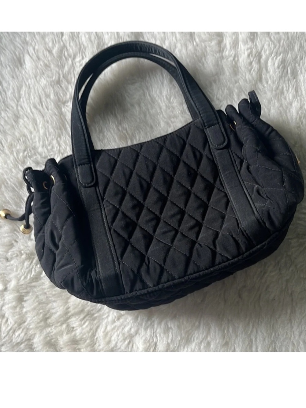Vera Bradley black diamond quilted mini satchel - Picture 10 of 14